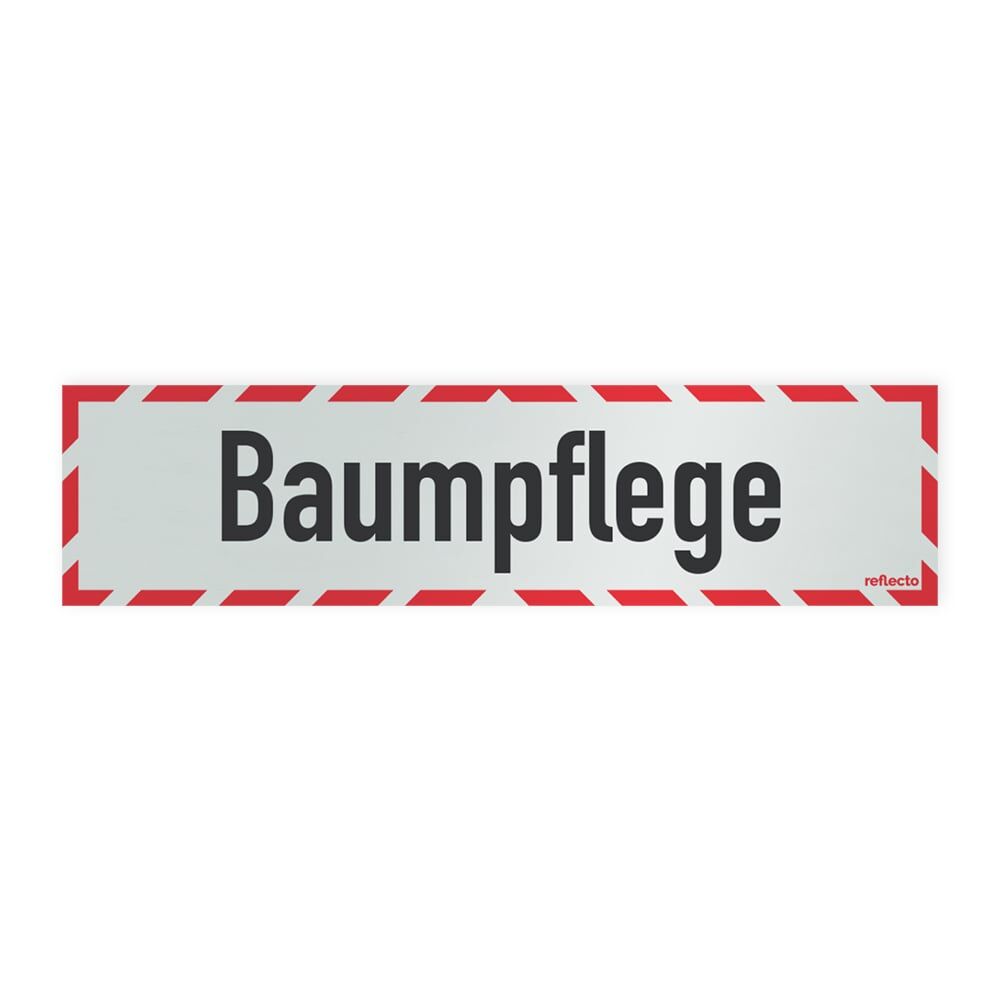 Reflecto Hinweisschild „Baumpflege“, mit weiß-rotem Rahmen