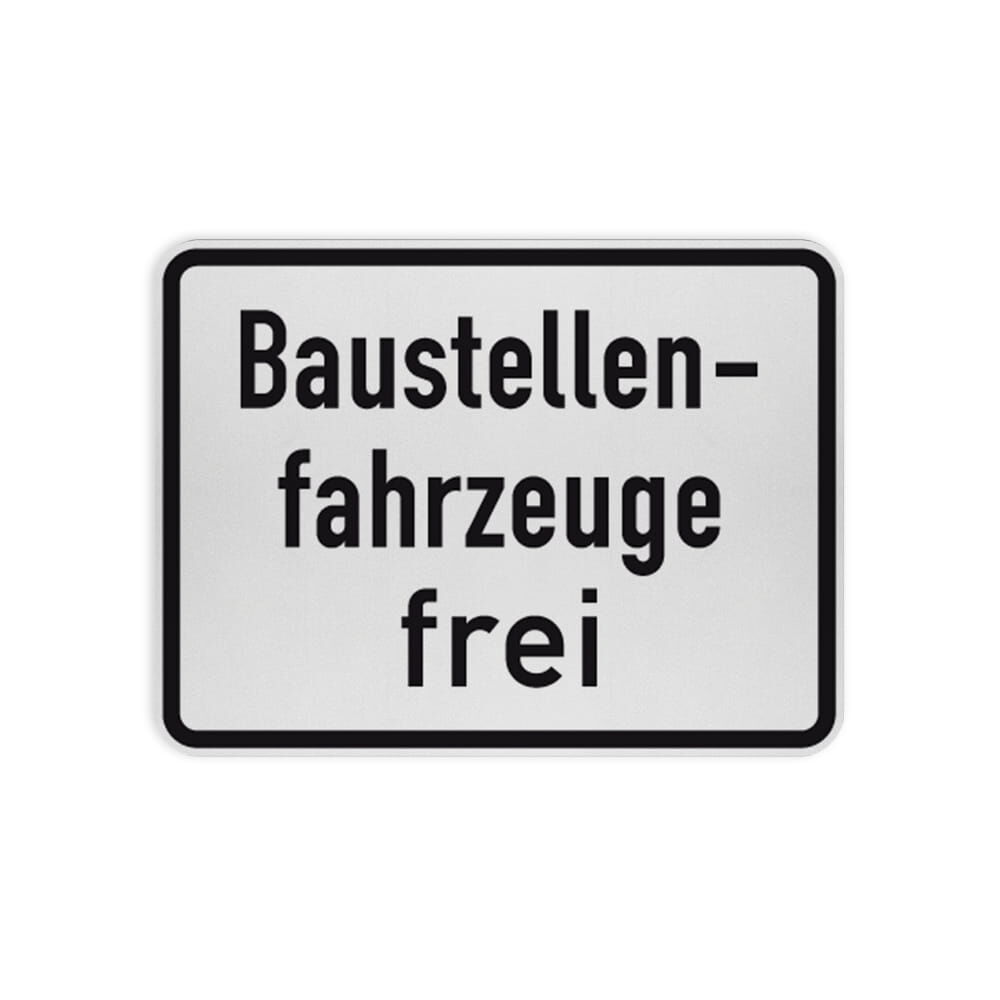 VZ 1028-30 Baustellenfahrzeuge frei VZ 1028-30 Baustellenfahrzeuge frei