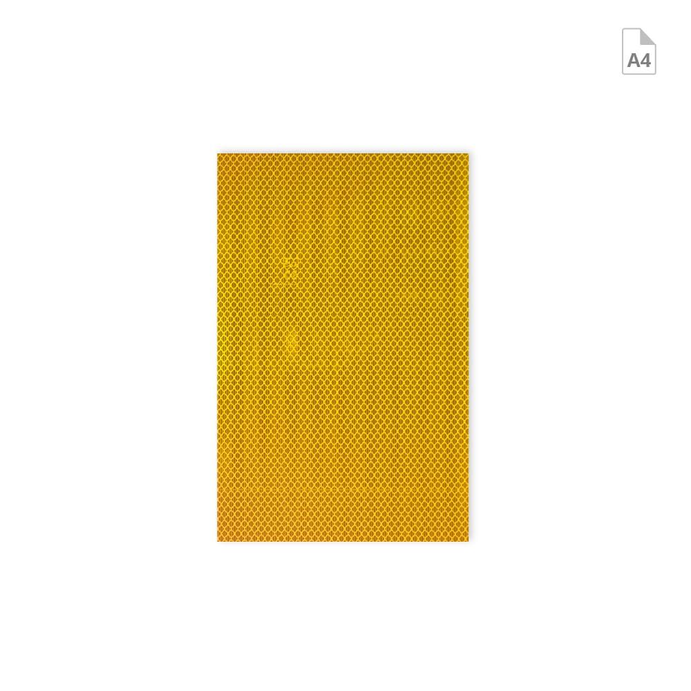 Zuschnitt 3M Reflexfolie 3930 DIN A4 gelb
