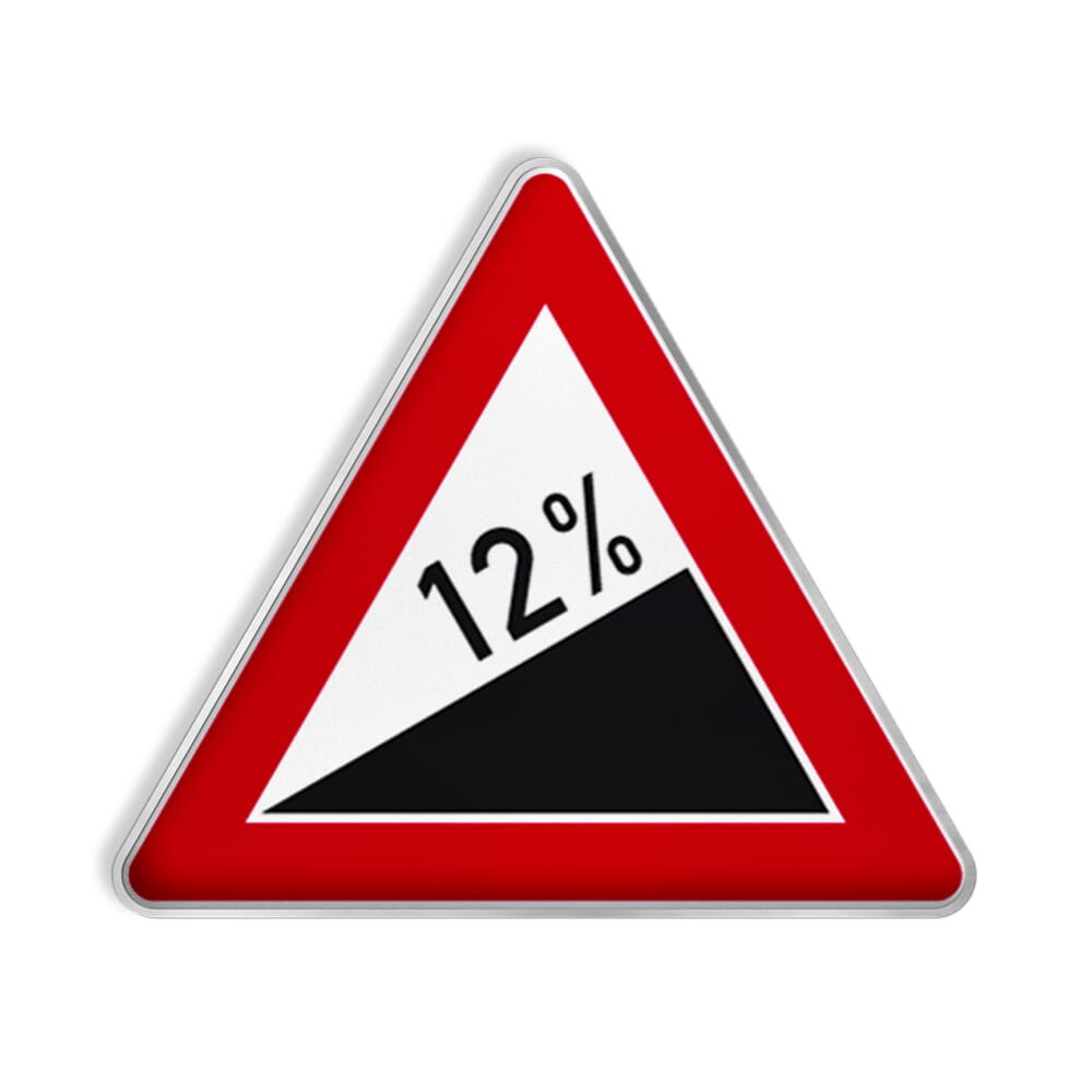 VZ 110 Steigung … %