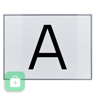 Ein starres A-Schild.