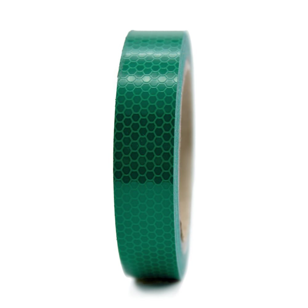 Orafol ORALITE Reflexband 5810 grün, 25 mm Rolle, Frontansicht