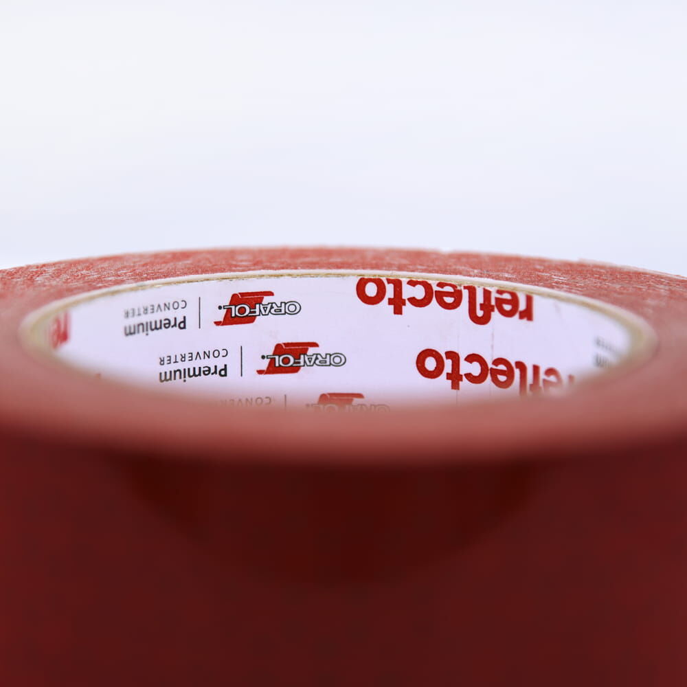 Detail: VC104+ RG Rot, Folienkern mit reflecto-Logo