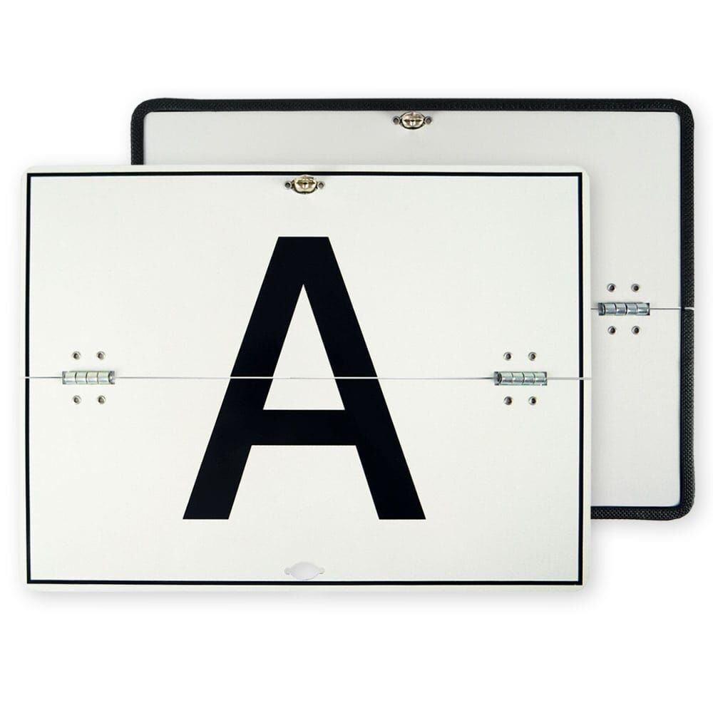 A Schild horizontal klappbar Aluminium