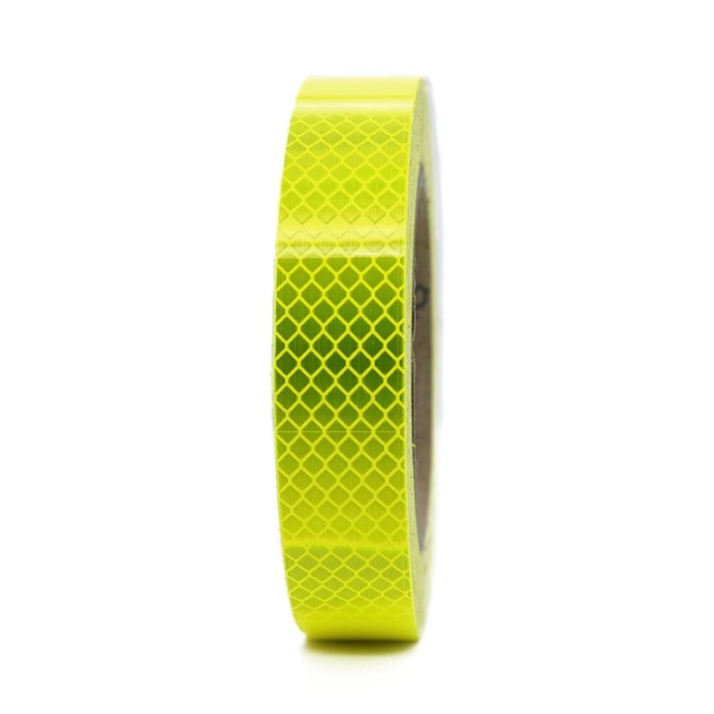 3M Reflexband 4080 Fluor-lime, 25 mm Rolle, Frontansicht