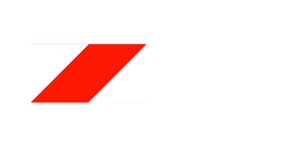 Eine rechteckige Fläche bestehend aus roter Raute und weißen Dreiecken oben links, wie unten rechts