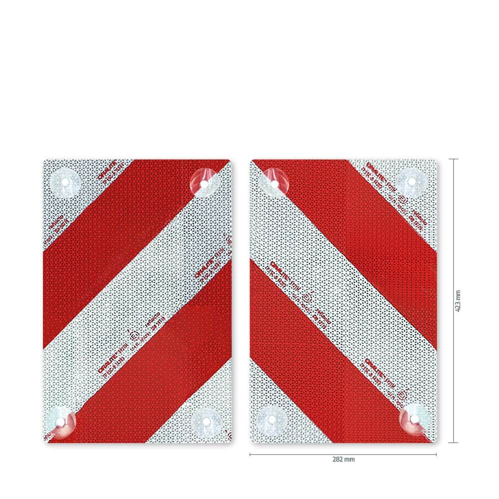 Reflecto 5921M Set, 2 retroreflektierende Markierungselemente, je 282 × 423 mm mit Saugnäpfen