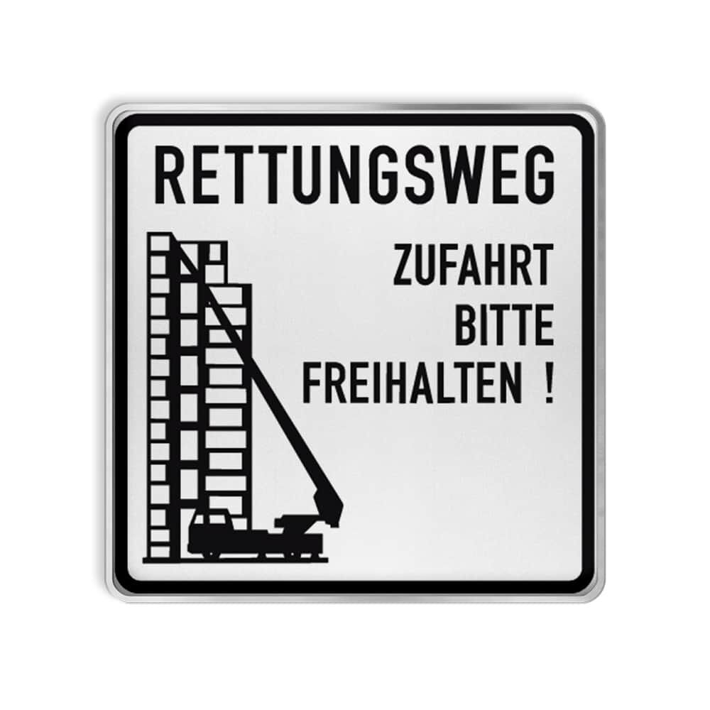 VZ 2441 RETTUNGSWEG Zufahrt bitte freihalten! VZ 2441 RETTUNGSWEG Zufahrt bitte freihalten!