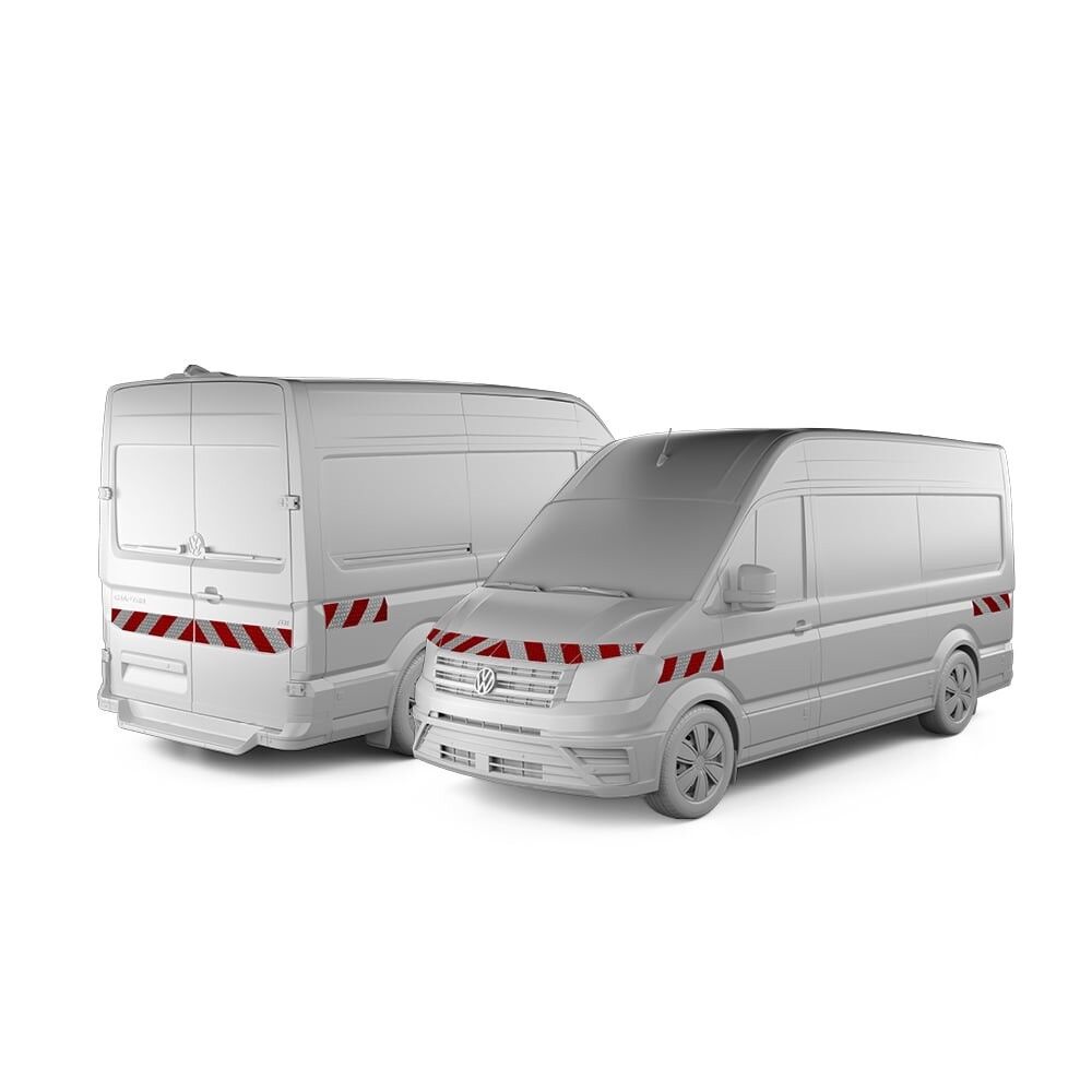 VW Crafter mit Komplettwarnmarkierungssatz, Baujahr 2017