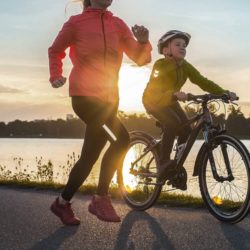 Bügelbilder „Pfeile“ reflektieren beim Joggen und Radfahren an Kleidung
