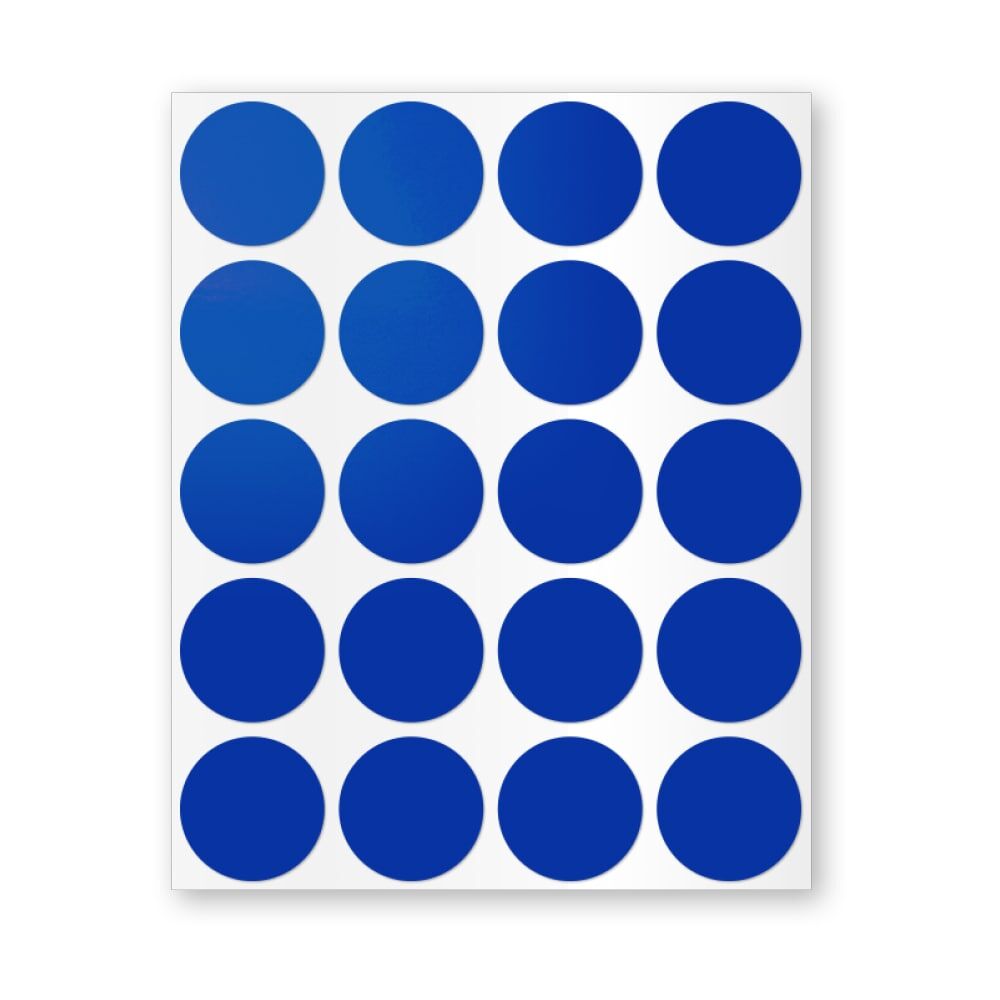 Blaue Geocaching Reflektoren auf selbstklebendem Stickerbogen