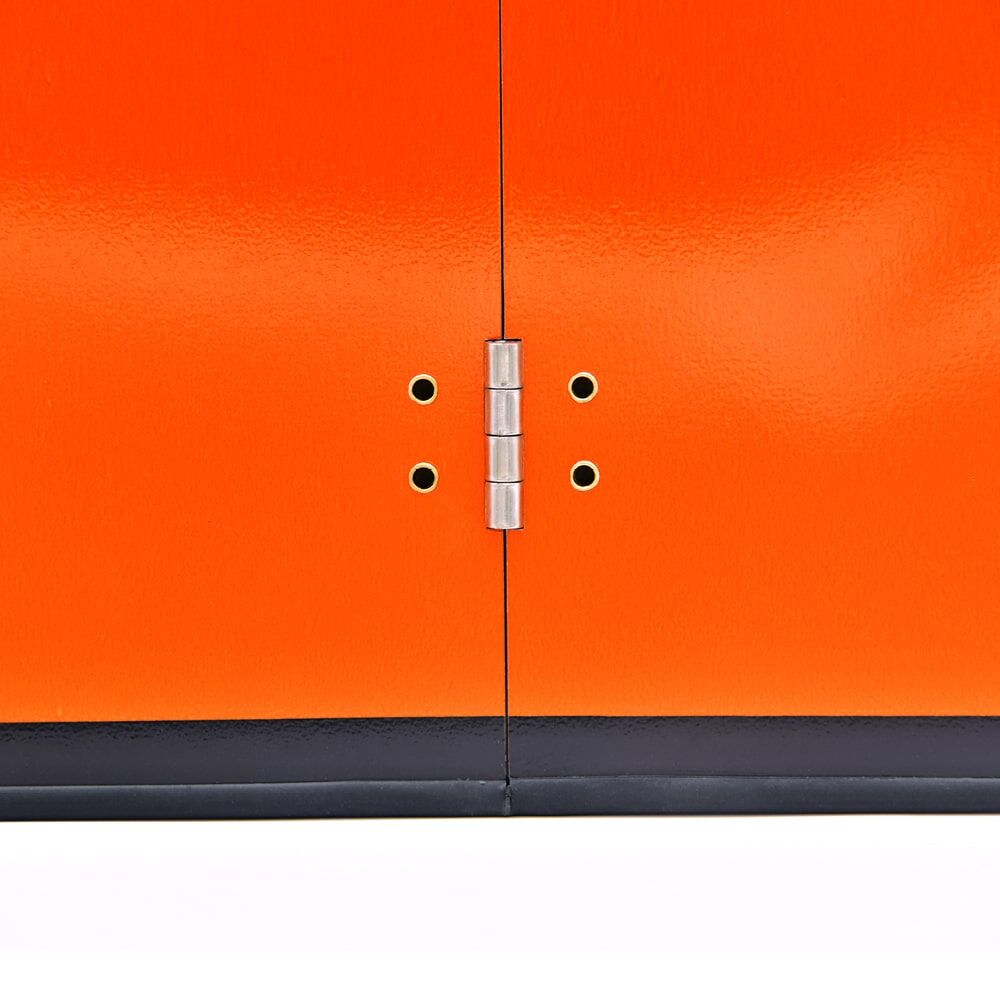 ADR-Tafel mit Kantenschutz, Scharnier-Detail Vorderseite