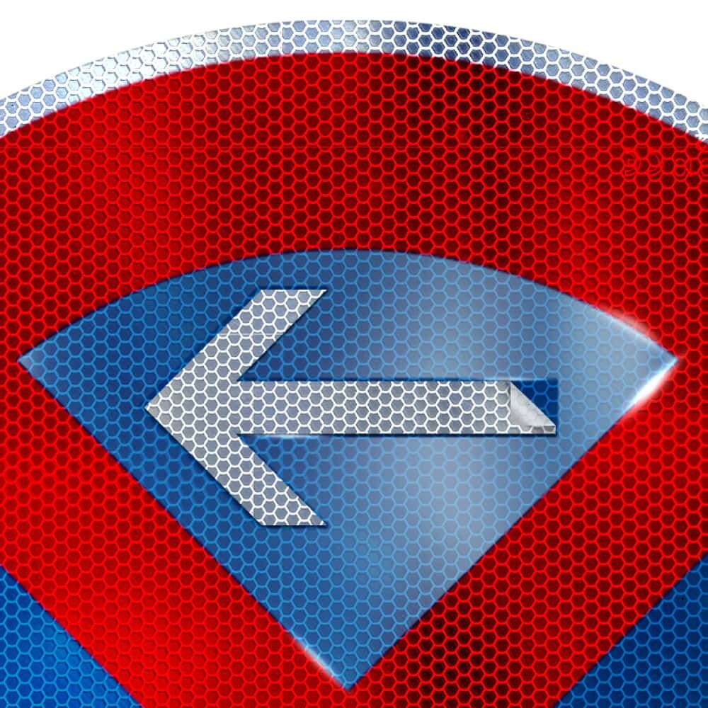 Nahaufnahme Richtungspfeil links auf "Absolutes Halteverbot"-Schild