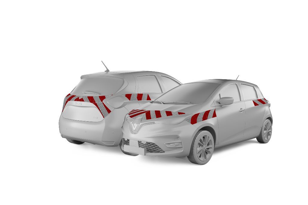 Renault Zoe Warnmarkierung ab 2019 Komplettsatz