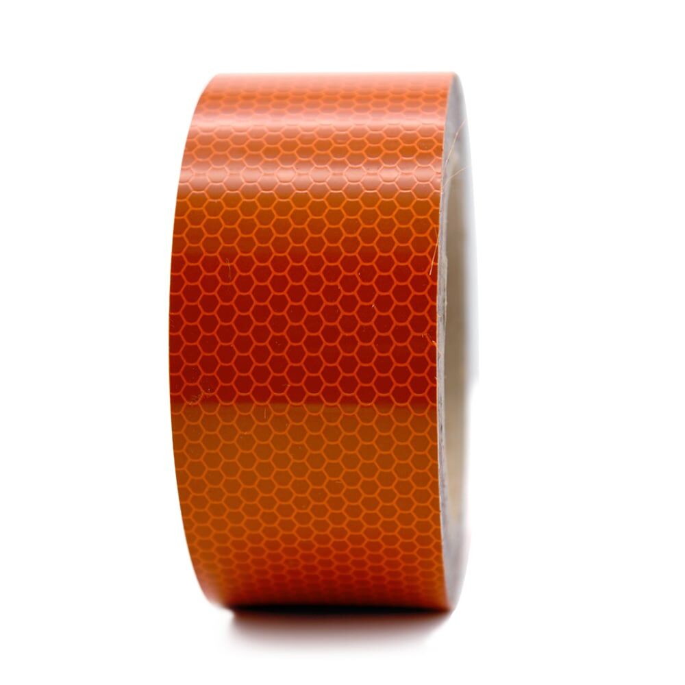 Orafol ORALITE Reflexband 5810 orange, 50 mm Rolle, Frontansicht