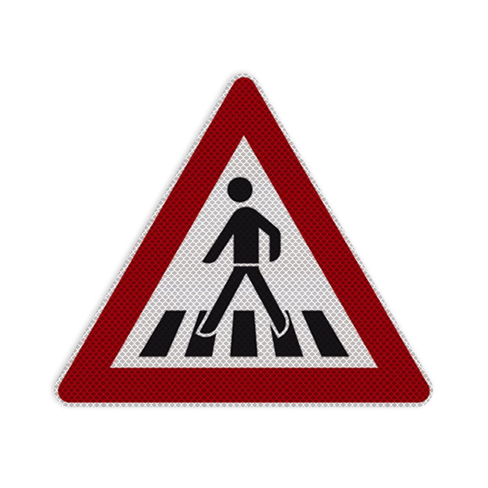 VZ 101-11 Fußgängerüberweg, Aufstellung rechts