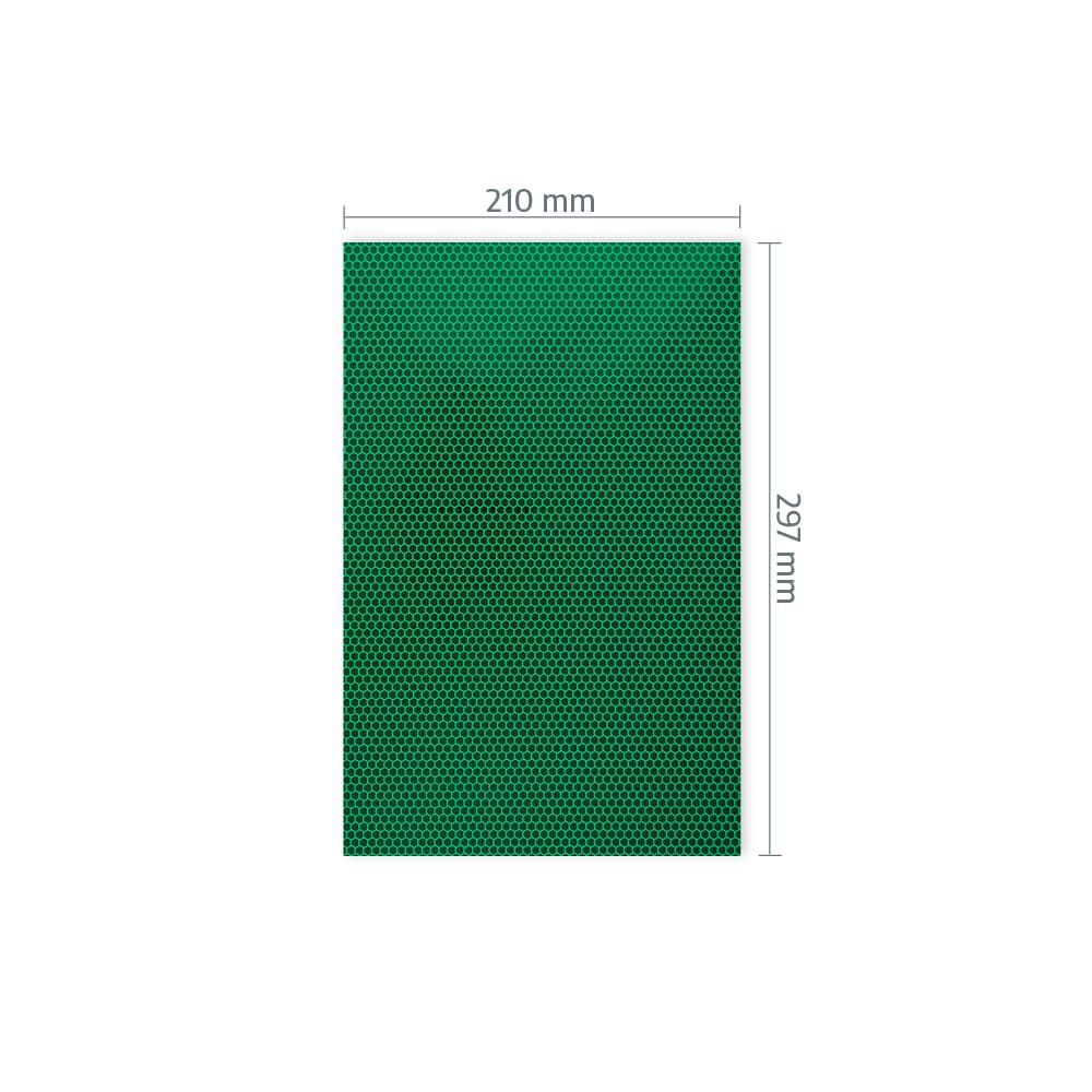 A4-Zuschnitt Orafol 5810 mit Maßangabe 210 × 297 mm