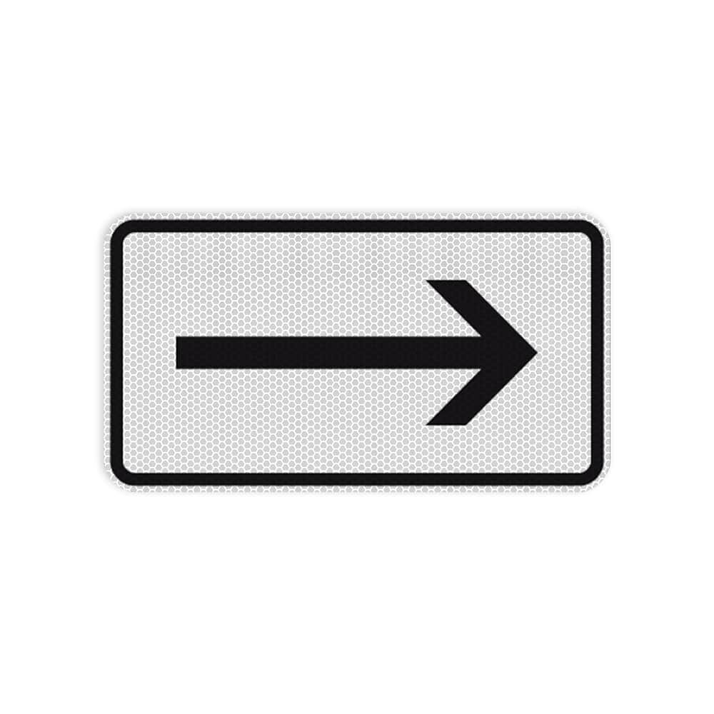 VZ 1000-20 Richtung, rechtsweisend RA 2 231 x 420 mm 3 mm Dibond