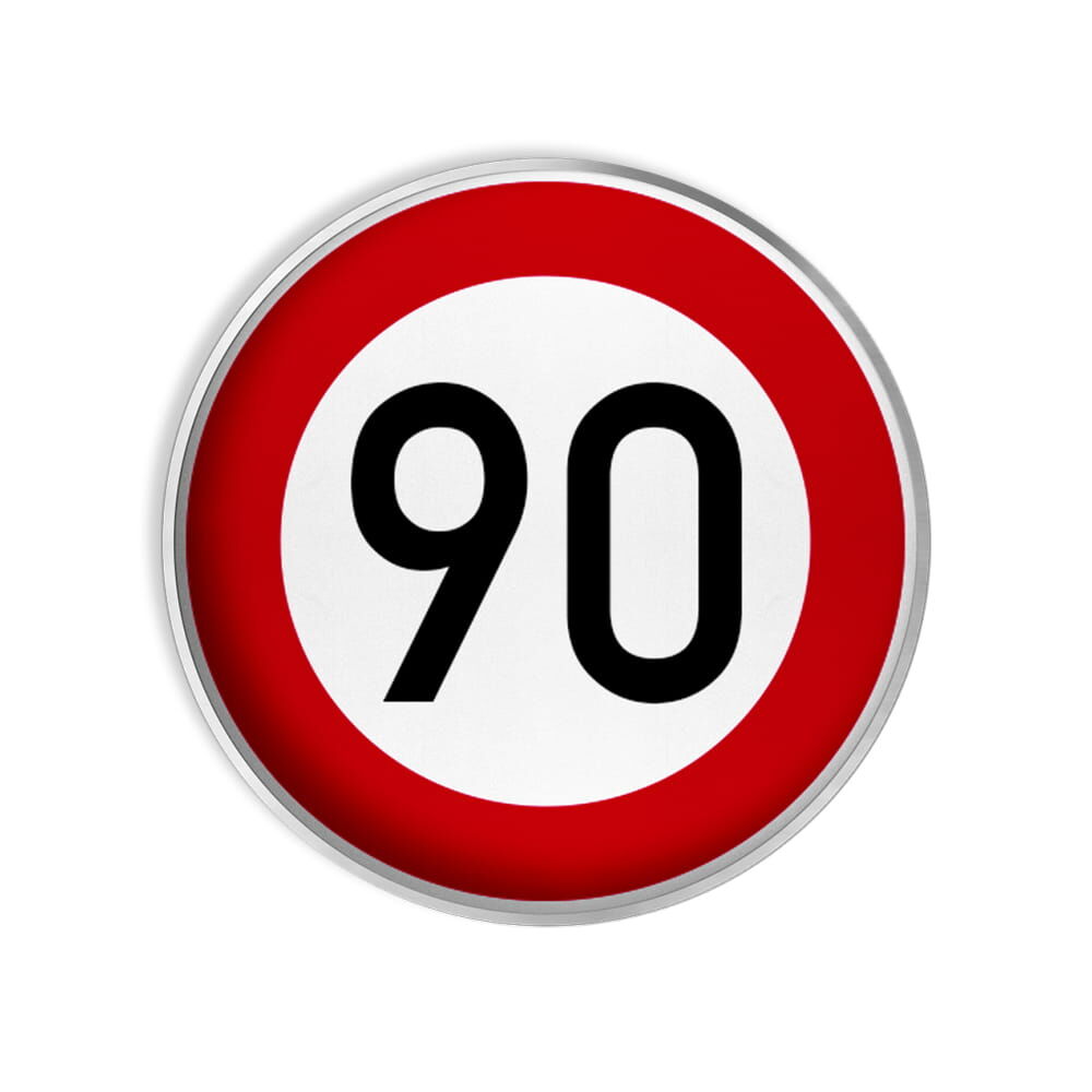 VZ 274-90 Zulässige Höchstgeschwindigkeit 90 km/h