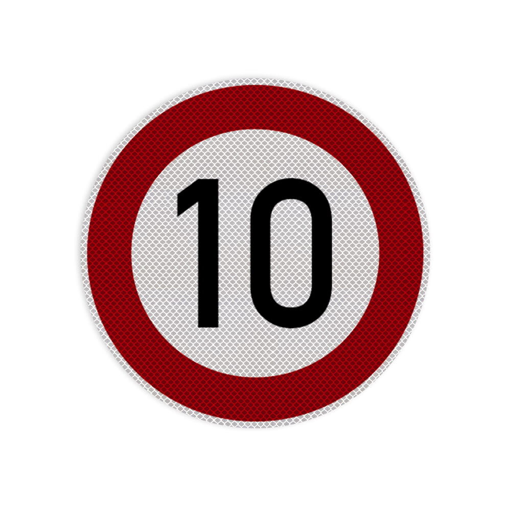 VZ 274-10 Zulässige Höchstgeschwindigkeit 10 km/h VZ 274-10 Zulässige Höchstgeschwindigkeit 10 km/h