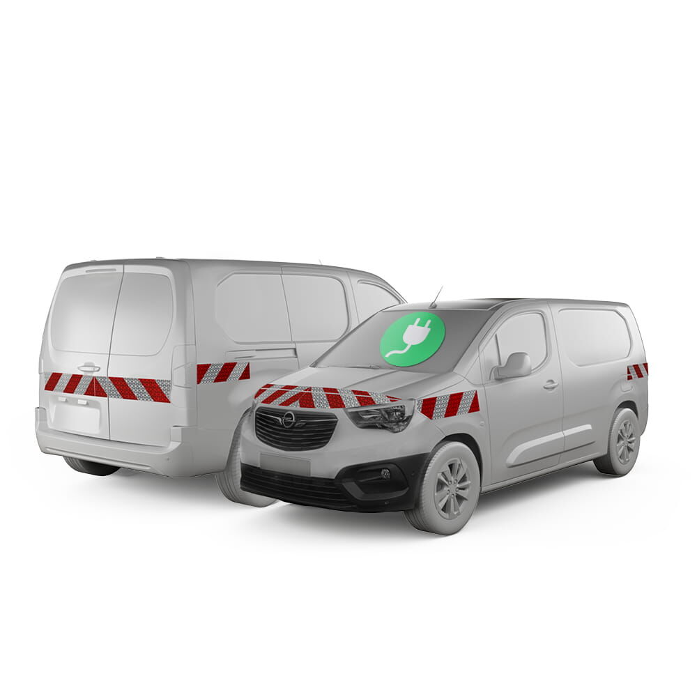 Opel Combo Cargo-e XL Warnmarkierung 2018 - 2023