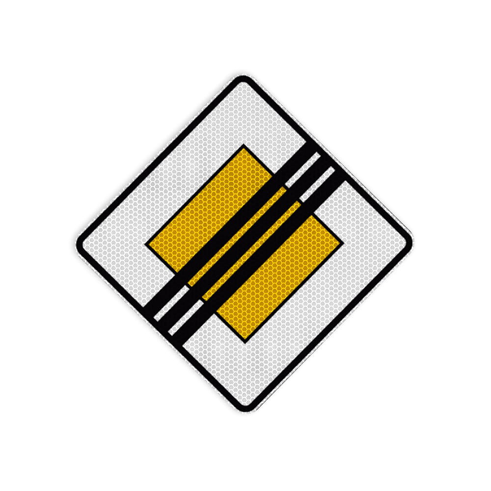 VZ 307 Ende der Vorfahrtstraße VZ 307 Ende der Vorfahrtstraße