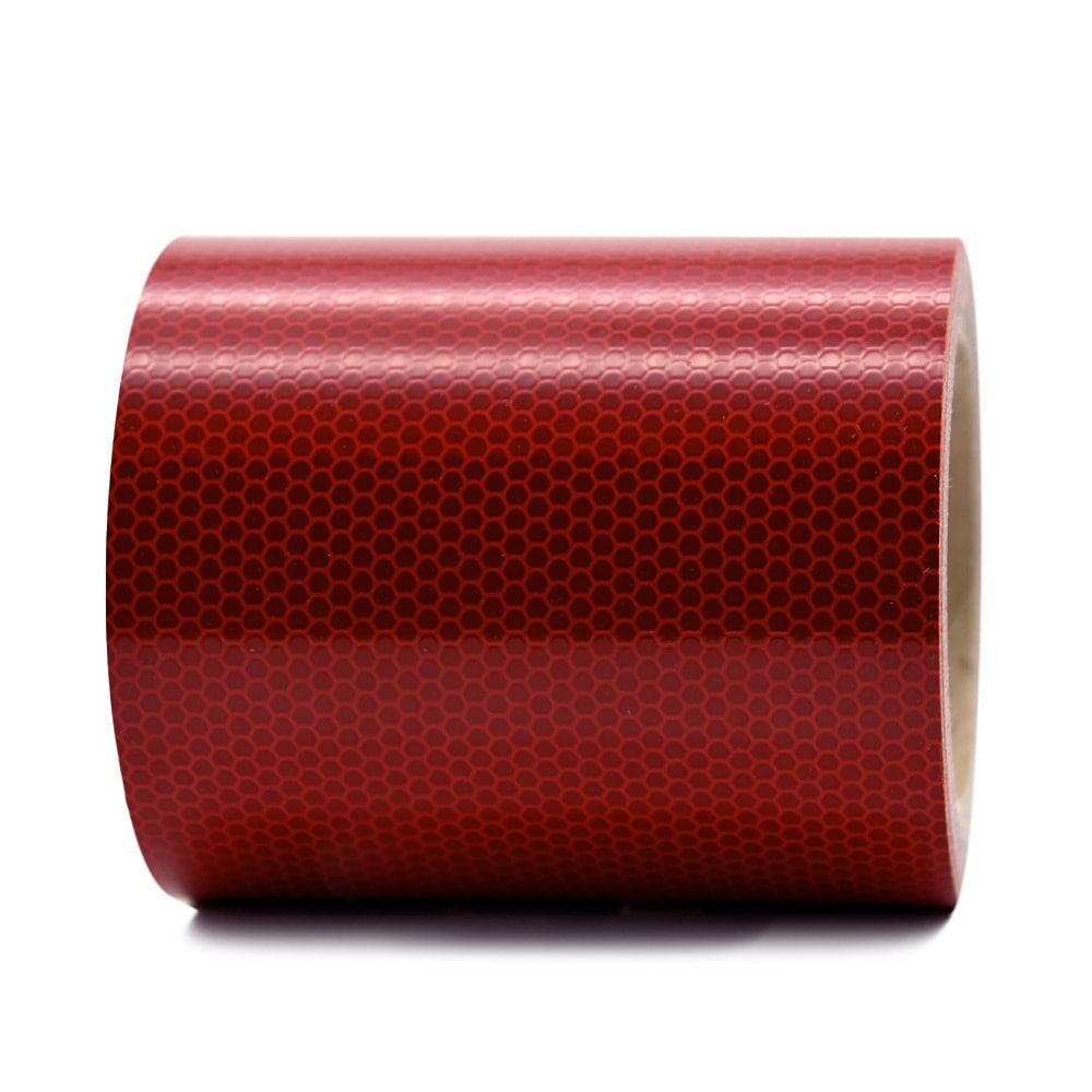 Rolle Reflektorband in rot, 125 mm mit Wabenstruktur für Bahnsignale