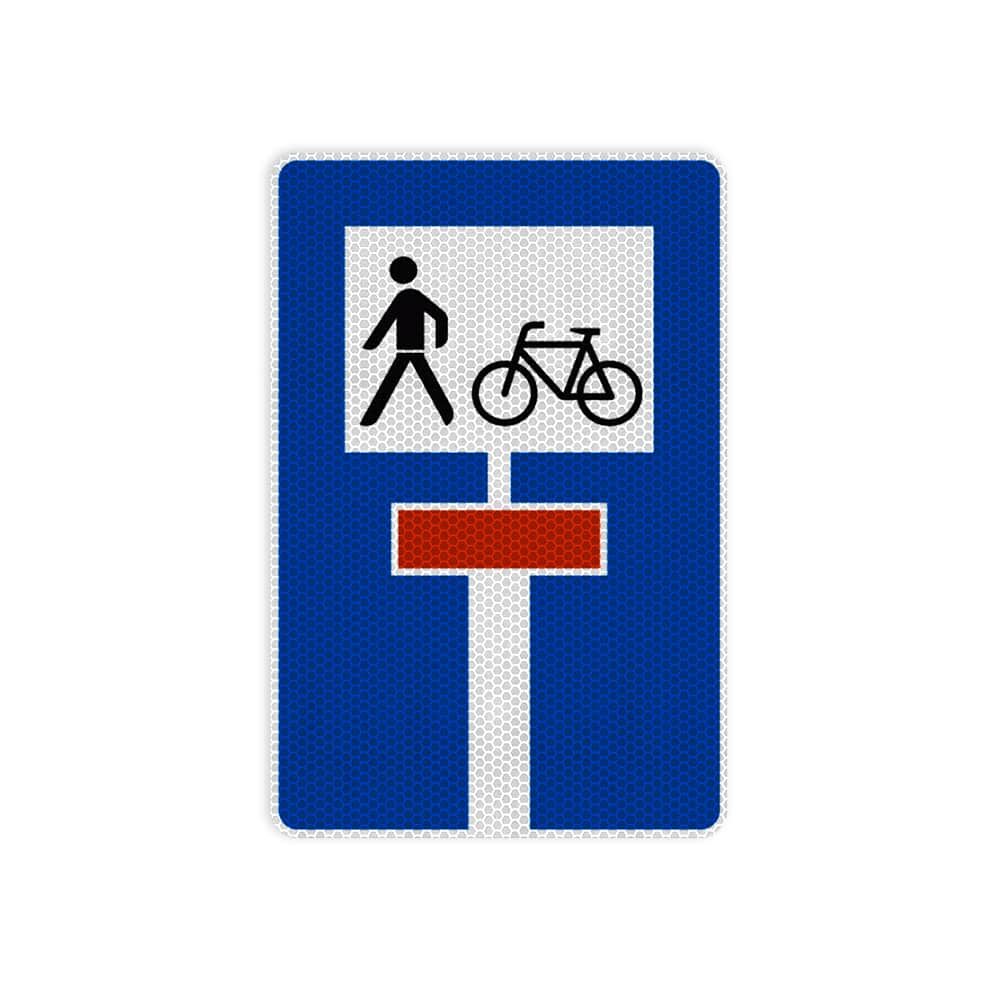 VZ 357-50 Für Radverkehr und Fußgänger durchlässige Sackgasse VZ 357-50 Für Radverkehr und Fußgänger durchlässige Sackgasse