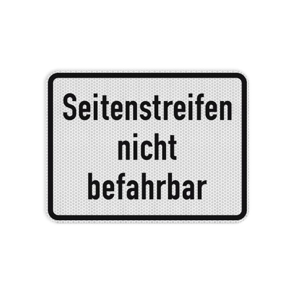 VZ 1007-60 Seitenstreifen nicht befahrbar RA 2 315 x 420 mm 3 mm Dibond
