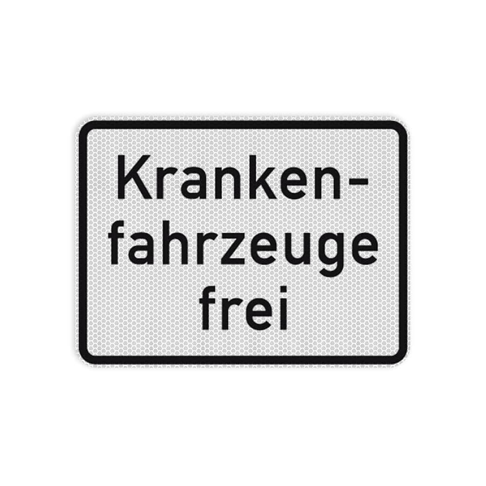 VZ 1026-34 Krankenfahrzeuge frei VZ 1026-34 Krankenfahrzeuge frei