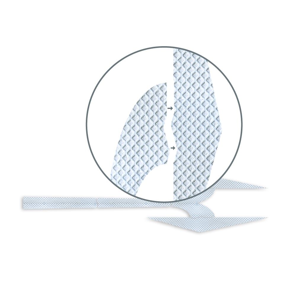 Vergrößerter Ausschnitt verdeutlicht Oberflächenstruktur sowie präzise Passform der Einzelteile