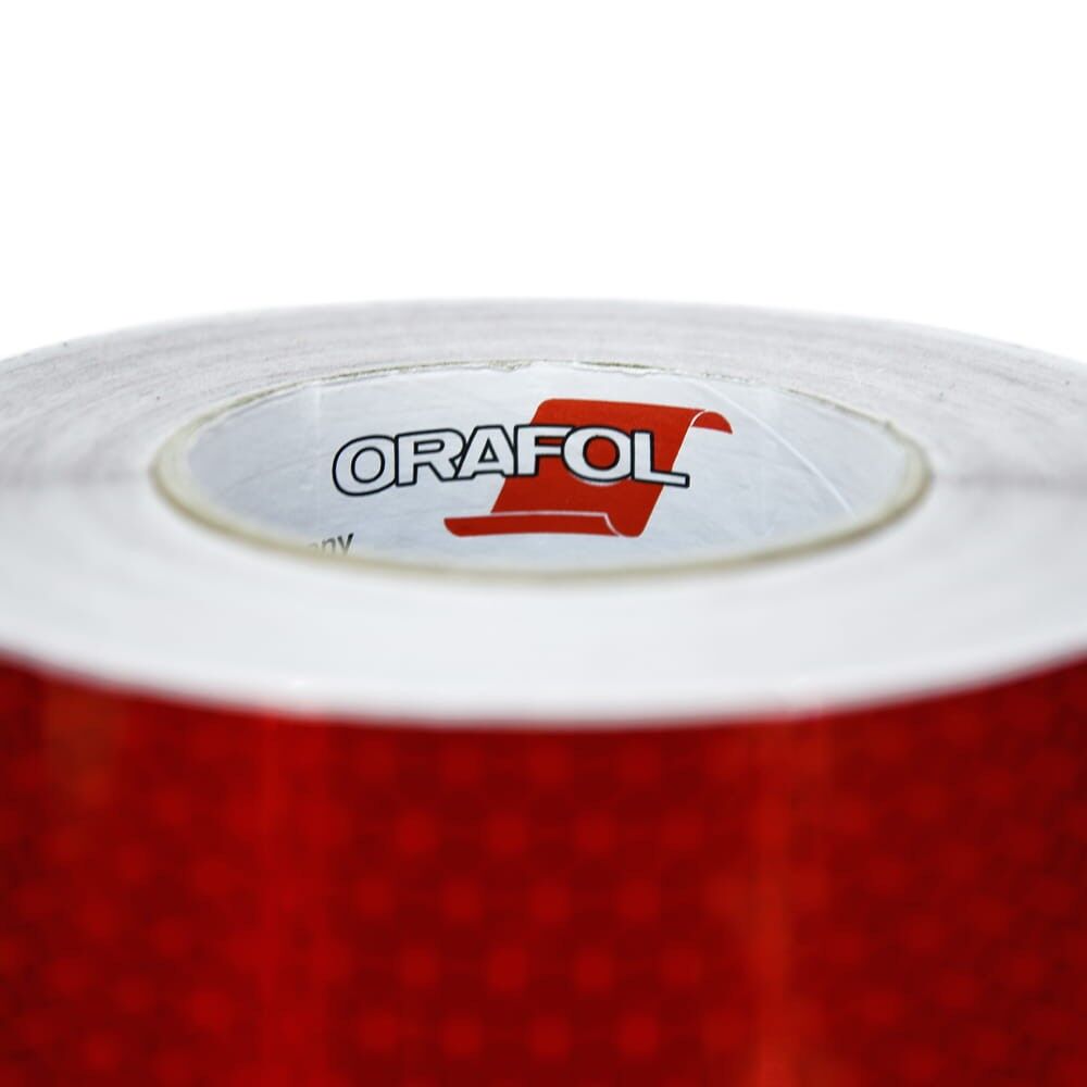 Detailbild des Rollenkerns mit Orafol Logo