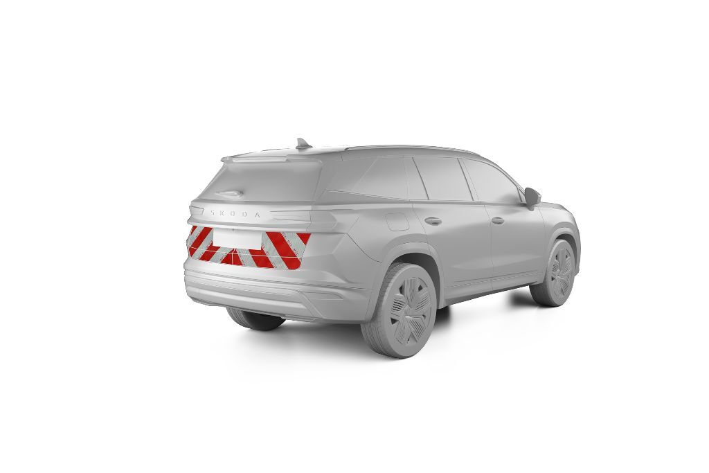 Skoda Kodiaq mit Heckmarkierung, Baujahr 2024