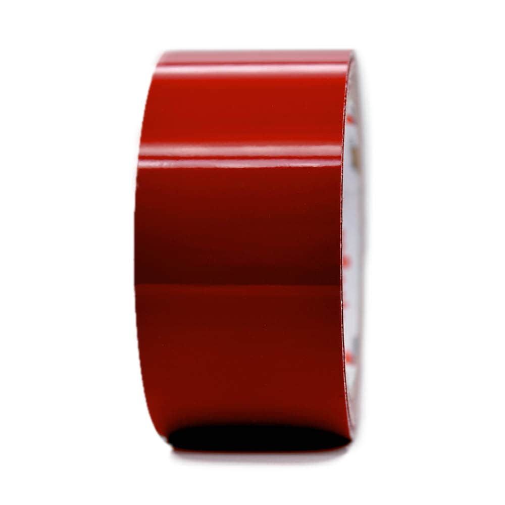 Orafol ORALITE Reflexband 5600E rubinrot, 50 mm Rolle, Frontansicht