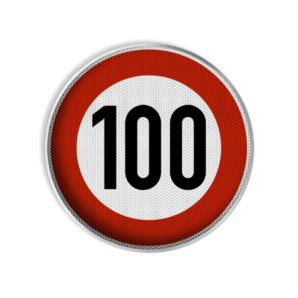 VZ 274-100 Zulässige Höchstgeschwindigkeit 100 km/h