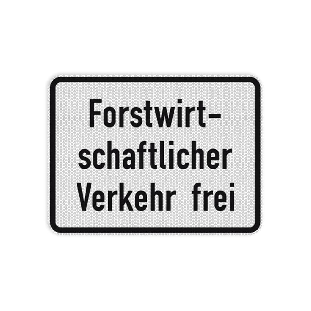VZ 1026-37 Forstwirtschaftlicher Verkehr frei RA 2 315 x 420 mm 3 mm Dibond