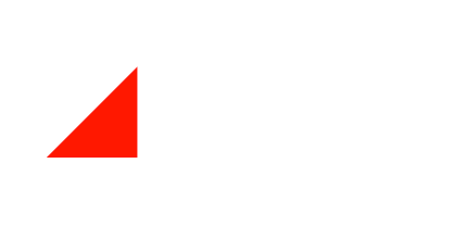 Eine Quadratische Fläche diagonal geteilt durch oberes, linkes weißes Dreieck und unteres, rechtes rotes Dreieck