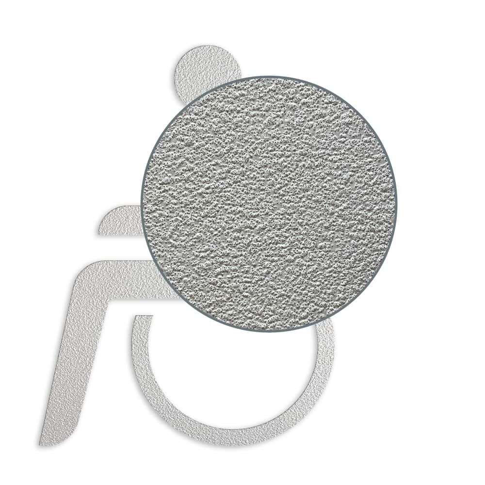 Rollstuhlfahrer Symbol selbstklebend weiß 1000 x 735 mm P6/Typ1 - 3M