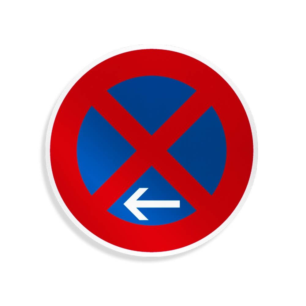 Verkehrsschild 283: absolutes Halteverbot, Pfeil links