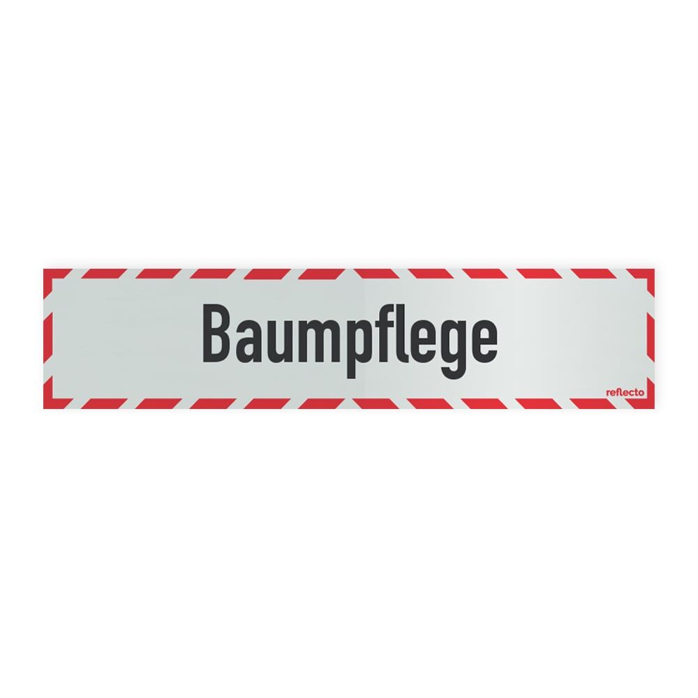 Reflecto Hinweisschild „Baumpflege“, mit weiß-rotem Rahmen