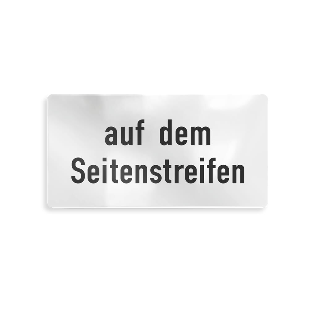 Overlay für VZ 1053-34 auf dem Seitenstreifen