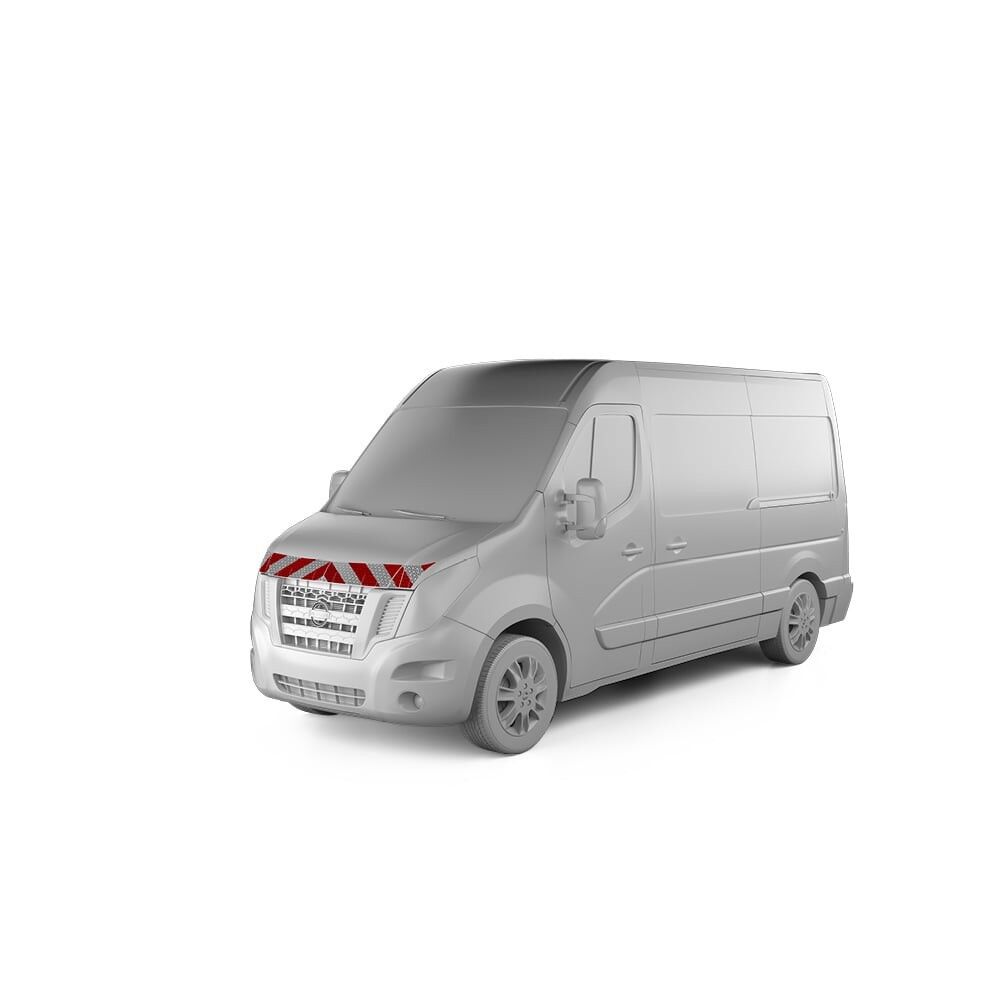 Nissan NV 400 mit Frontwarnmarkierung, Baujahr 2010