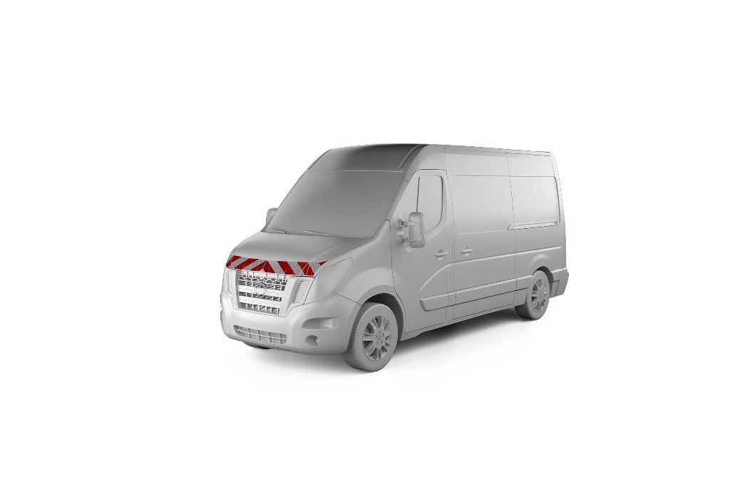 Nissan NV 400 mit Frontwarnmarkierung, Baujahr 2010