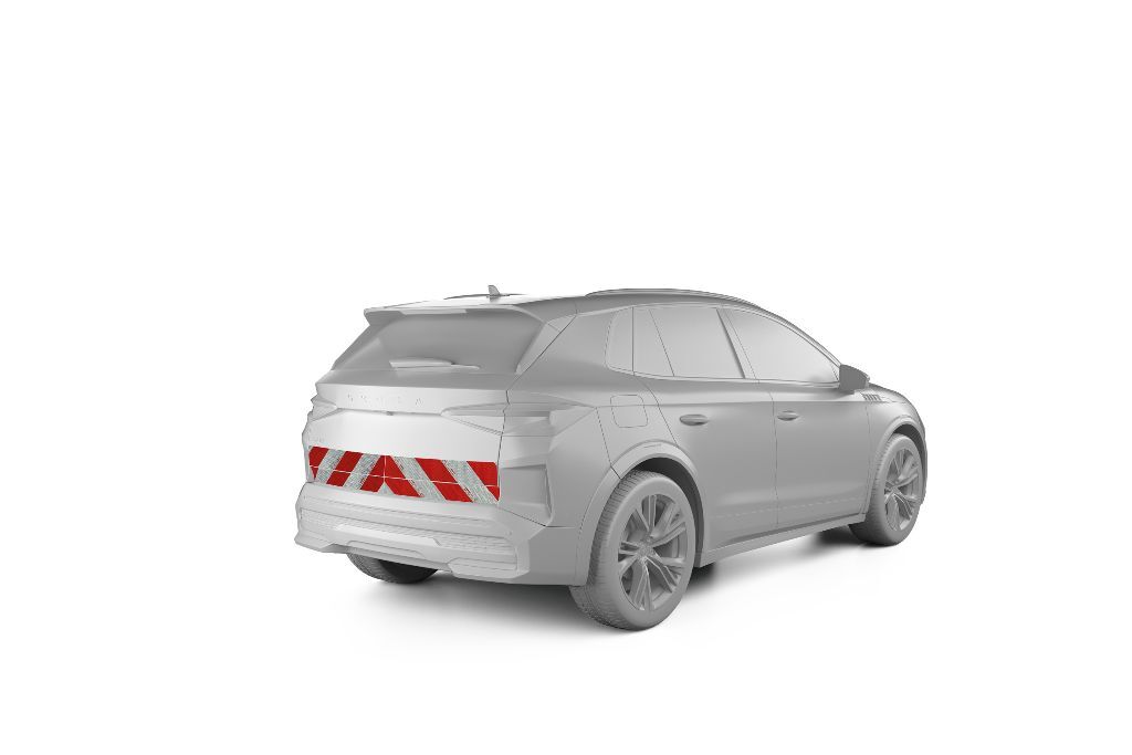Skoda Elroq Warnmarkierung ab 01-2025 Heckmarkierung