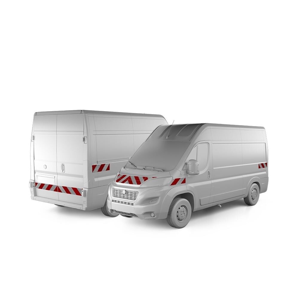 Fiat Ducato 250 Warnmarkierung ab 2014 Hecktür Komplettsatz