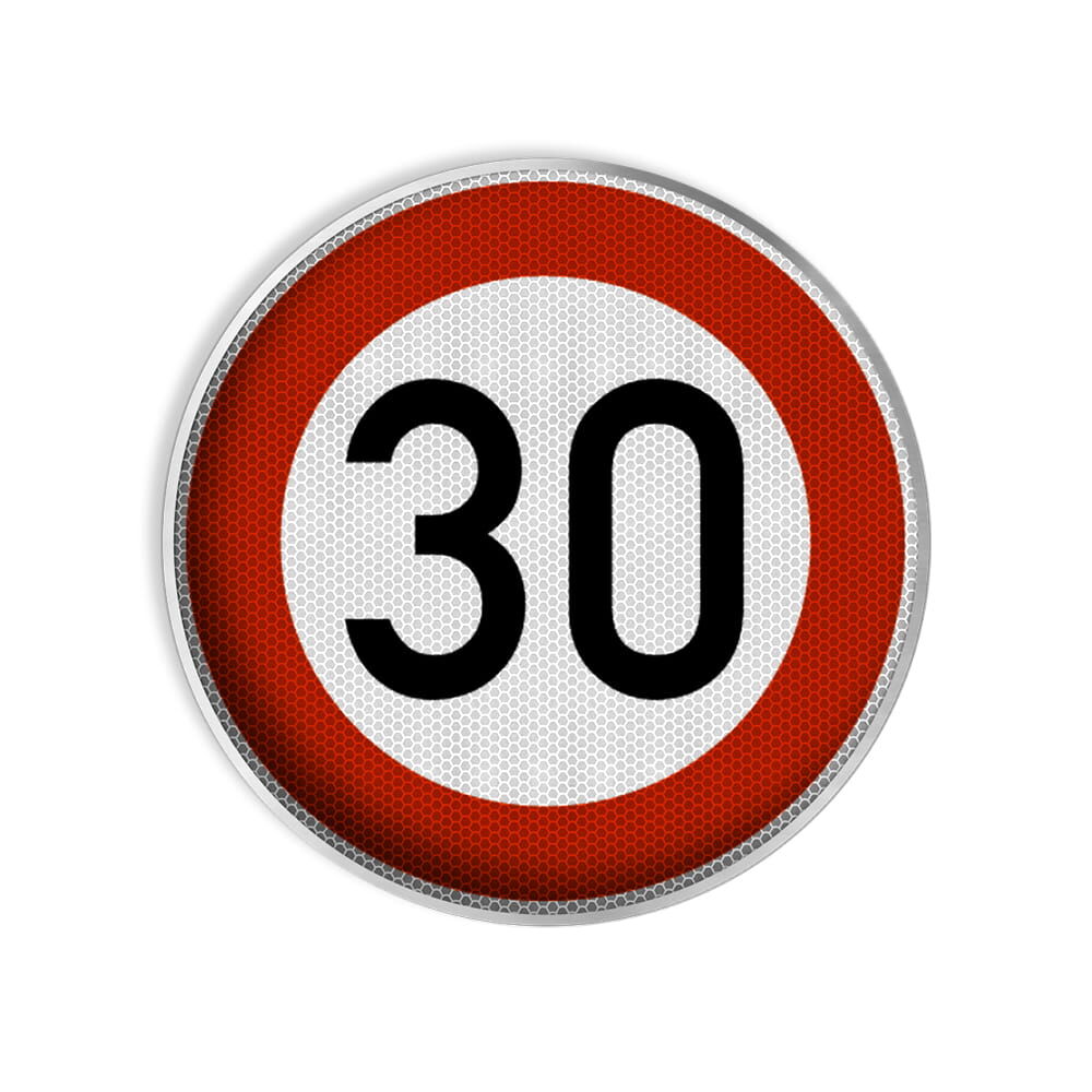 VZ 274-30 Zulässige Höchstgeschwindigkeit 30 km/h VZ 274-30 Zulässige Höchstgeschwindigkeit 30 km/h