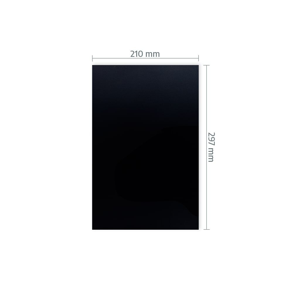 A4-Zuschnitt 3M 580E mit Maßangabe 210 × 297 mm