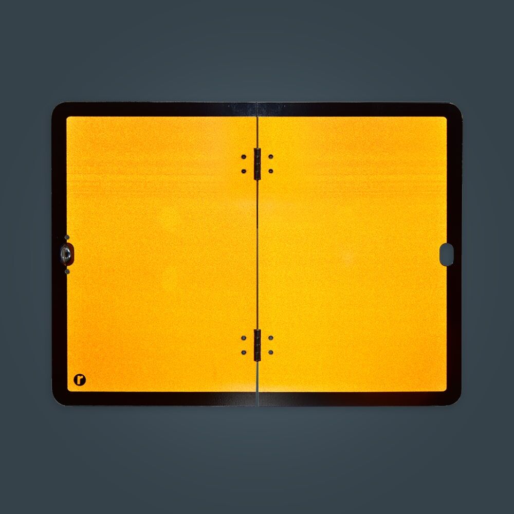 ADR-Tafel ohne Kantenschutz, retroreflektierend bei Dunkelheit