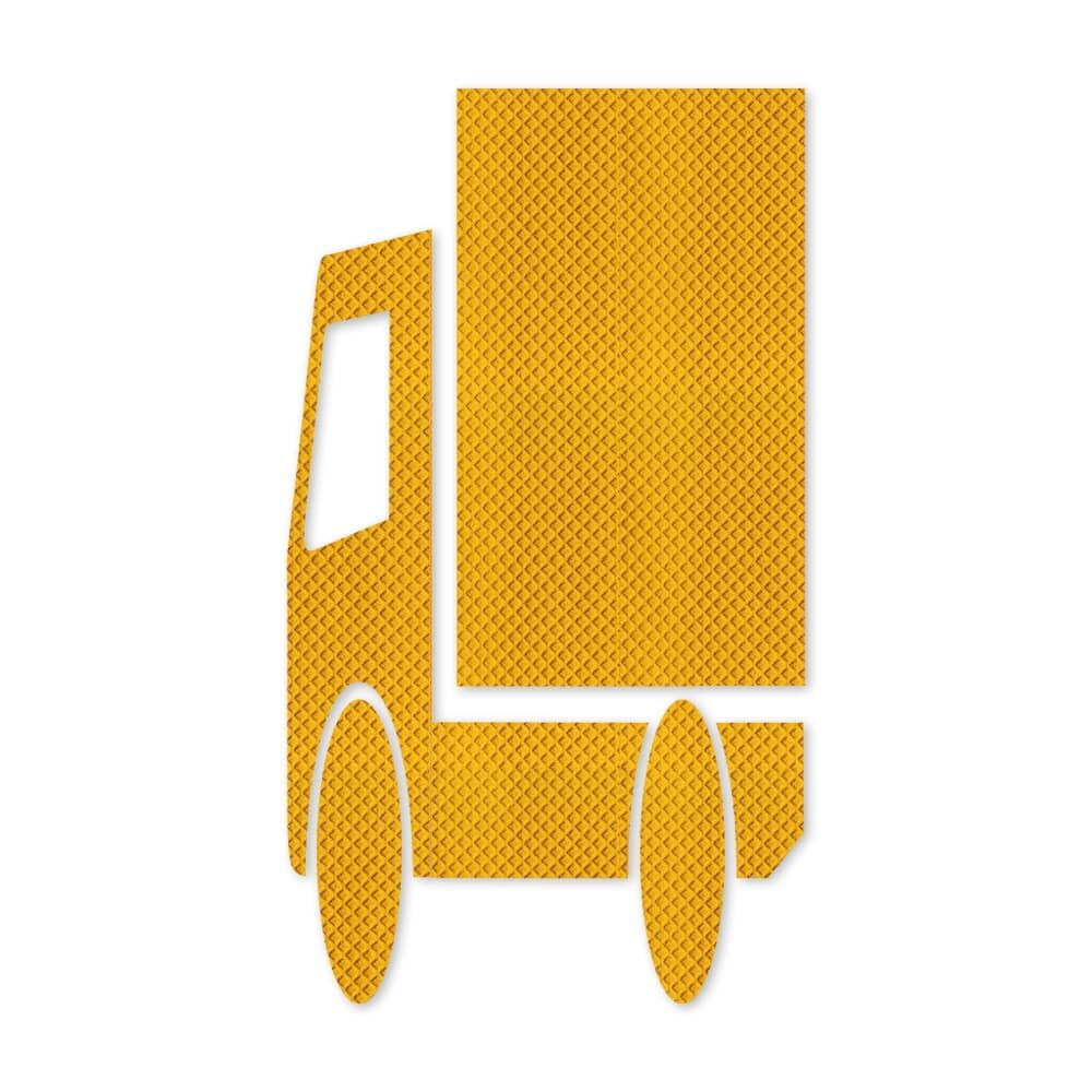 Lkw-Piktogramm aus 3M Stamark, gelb, in standardisierter Einzelteilansicht ohne Maßangabe