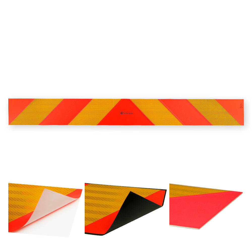 Reflexallen Heckwarntafel Vollmarkierung reflektierend fluoreszierend